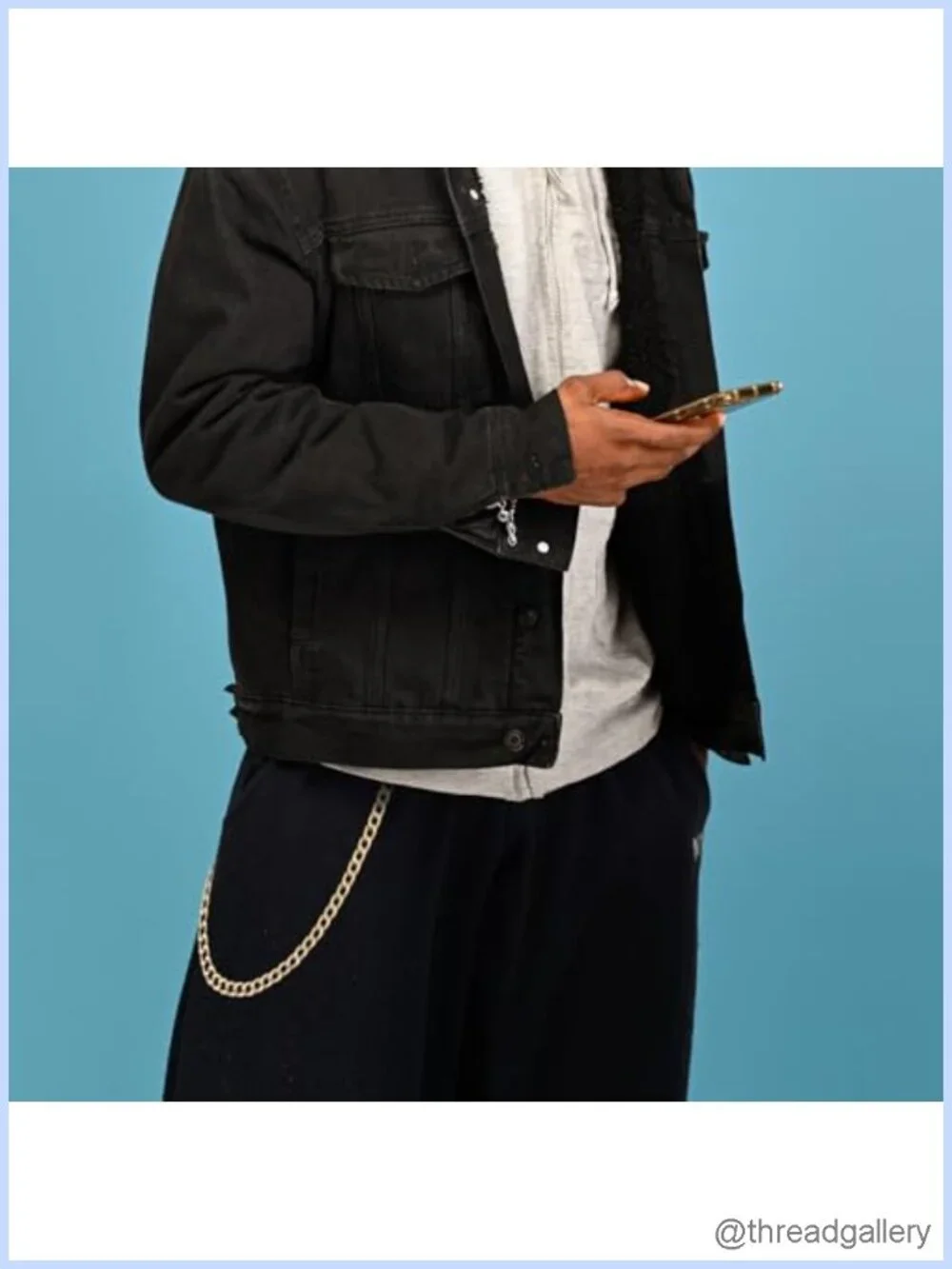 4 PCS Pants Pocket Chain Aluminum Alloy Jean Chains Lobster Clasp